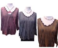 Camiseta mujer cuello V "Animal print" | 611367 | Ropa y complementos para todas, tallas grandes, moda casual, elegante y cómoda.