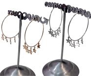 Pendientes "Aro con Estrellas" | 108388 | Ropa y complementos para todas, tallas grandes, moda casual, elegante y cómoda.