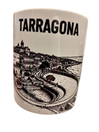 Taza de porcelana. Panoramica de Tarragona | 15-83T-007-87-990 | Ropa y complementos para todas, tallas grandes, moda casual, elegante y cómoda.