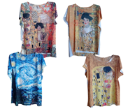 Camiseta Impresionista | 35-2-009-13-1290 | Ropa y complementos para todas, tallas grandes, moda casual, elegante y cómoda.