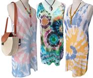 Vestido de punto de tirantes estampado "tie-dye" | 541173 | Ropa y complementos para todas, tallas grandes, moda casual, elegante y cómoda.