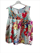 Blusa "Jardin colorido" | 002085 | Ropa y complementos para todas, tallas grandes, moda casual, elegante y cómoda.