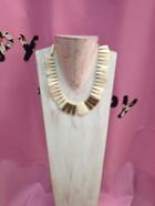 Collar gargantilla "Etnica marfil" | 008032 | Ropa y complementos para todas, tallas grandes, moda casual, elegante y cómoda.