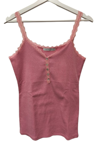 Camiseta Basica de tirantes "Botones" | 29-2-051-37-990 | Ropa y complementos para todas, tallas grandes, moda casual, elegante y cómoda.