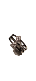 Anillo de Acero 3 Treboles | 15-33A-005-2-590 | Ropa y complementos para todas, tallas grandes, moda casual, elegante y cómoda.