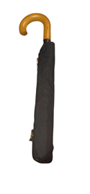 Paraguas negro para hombre, plegable y automático  | 43-25-012-36-1390 | Ropa y complementos para todas, tallas grandes, moda casual, elegante y cómoda.