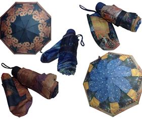 Paraguas plegable Van Gogh | 450126 | Ropa y complementos para todas, tallas grandes, moda casual, elegante y cómoda.