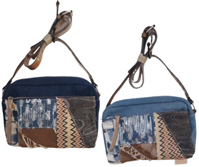 Bolso en bandolera Vaquero "Retales" | 9-18-093-71-2690 | Ropa y complementos para todas, tallas grandes, moda casual, elegante y cómoda.
