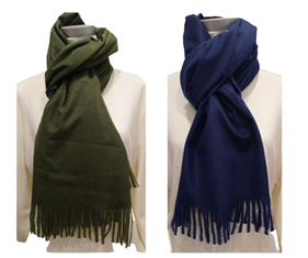 Bufanda Unisex Lisa con flecos | 200115 | Ropa y complementos para todas, tallas grandes, moda casual, elegante y cómoda.