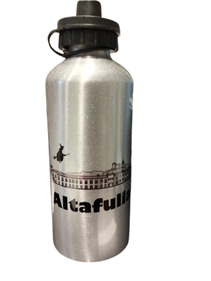 Termo personalizado con dibujo en negro de Bruja sobrevolando Altafulla | 66-83TM-007-87-1990 | Ropa y complementos para todas, tallas grandes, moda casual, elegante y cómoda.