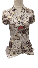 Camisa Flores | 002172 | Ropa y complementos para todas, tallas grandes, moda casual, elegante y cómoda.