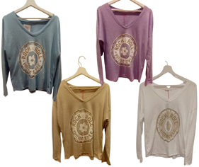 Camiseta de manga larga algodón, "Vintage Style" | 59-2-057-38-1790 | Ropa y complementos para todas, tallas grandes, moda casual, elegante y cómoda.