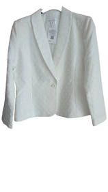 Americana Blanca | 00-16-004-10-1590 | Ropa y complementos para todas, tallas grandes, moda casual, elegante y cómoda.