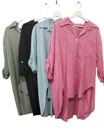 Bluson camisero tallas grandes | 95-4-011-1-2790 | Ropa y complementos para todas, tallas grandes, moda casual, elegante y cómoda.