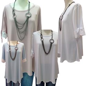 Blusa "Puño puntillista" | 602540 | Ropa y complementos para todas, tallas grandes, moda casual, elegante y cómoda.