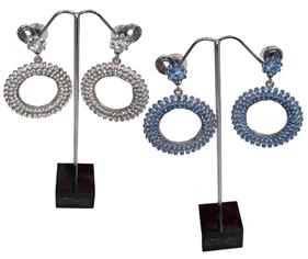 Pendientes "Aro pedrería" | 008243 | Ropa y complementos para todas, tallas grandes, moda casual, elegante y cómoda.