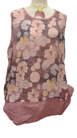 Blusa rosa con estampado de flores grandes | 302591 | Ropa y complementos para todas, tallas grandes, moda casual, elegante y cómoda.