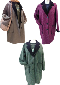 Abrigo estilo gabán con solapa | 165053 | Ropa y complementos para todas, tallas grandes, moda casual, elegante y cómoda.