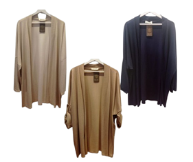 Chaqueta de punto larga manga recogida | 85-16-025-1-2590 | Ropa y complementos para todas, tallas grandes, moda casual, elegante y cómoda.