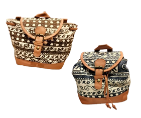 Mochila pequeña de tela estampado de elefantes | 35-22-010-14-1490 | Ropa y complementos para todas, tallas grandes, moda casual, elegante y cómoda.