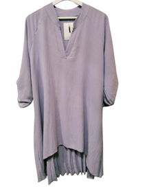 Bluson amplio talla grande cuello Mao | 50-4-009-1-1590 | Ropa y complementos para todas, tallas grandes, moda casual, elegante y cómoda.