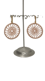 Pendientes Ganchillo Roseton | 058353 | Ropa y complementos para todas, tallas grandes, moda casual, elegante y cómoda.