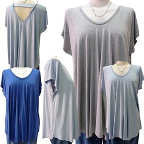 Camiseta sin mangas evasé  "Pliegues" | 552556 | Ropa y complementos para todas, tallas grandes, moda casual, elegante y cómoda.