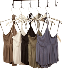 Blusa de gasa de tirante fino | 68-3-097-84-2090 | Ropa y complementos para todas, tallas grandes, moda casual, elegante y cómoda.