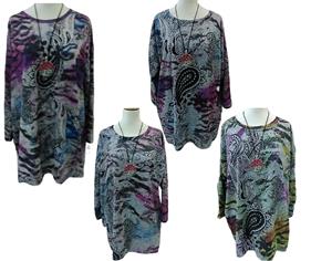 Blusón cálido estampado "Parsifal" | 642246 | Ropa y complementos para todas, tallas grandes, moda casual, elegante y cómoda.