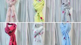 Pashmina "Bordado" | 150034 | Ropa y complementos para todas, tallas grandes, moda casual, elegante y cómoda.