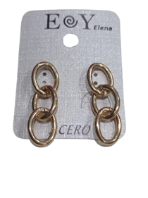 Pendientes "Cadena" | 108356-5 | Ropa y complementos para todas, tallas grandes, moda casual, elegante y cómoda.