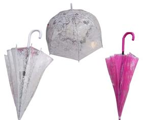 Paraguas plastico semitransparente  "Visión" | 358003 | Ropa y complementos para todas, tallas grandes, moda casual, elegante y cómoda.