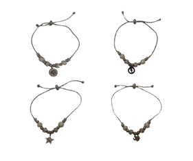 Pulsera de Acero con Brillantes y colgante | 11-34A-002-2-590 | Ropa y complementos para todas, tallas grandes, moda casual, elegante y cómoda.