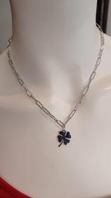 Collar acero "Trebol" | 100397 | Ropa y complementos para todas, tallas grandes, moda casual, elegante y cómoda.