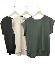 Camiseta Basica para Combinar de manga corta | 42-2-054-1-1390 | Ropa y complementos para todas, tallas grandes, moda casual, elegante y cómoda.