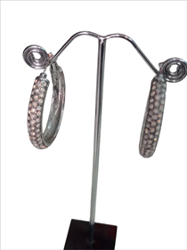 Pendientes "Aro pedrería" | 008244 | Ropa y complementos para todas, tallas grandes, moda casual, elegante y cómoda.