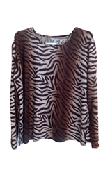 Blusa Animal Print | 00-3-022-10-1290 | Ropa y complementos para todas, tallas grandes, moda casual, elegante y cómoda.