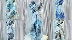 Pashmina "Flores" | 200056 | Ropa y complementos para todas, tallas grandes, moda casual, elegante y cómoda.