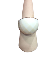 Anillo de Cuarzo Blanco engarzado en Plata | 00-33P-006-10-4090 | Ropa y complementos para todas, tallas grandes, moda casual, elegante y cómoda.