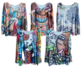 Camisetas cuello redondo con dibujos | 60-2-044-1-1890 | Ropa y complementos para todas, tallas grandes, moda casual, elegante y cómoda.