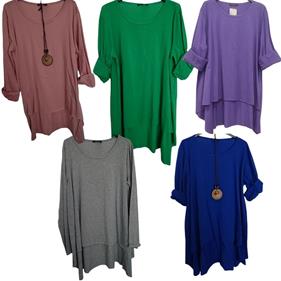 Camiseta blusón de algodón manga larga "Elisa" | 652528 | Ropa y complementos para todas, tallas grandes, moda casual, elegante y cómoda.