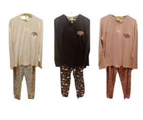 Pijama de invierno de Mujer "Flores" | 59-61-001-41-1890 | Ropa y complementos para todas, tallas grandes, moda casual, elegante y cómoda.