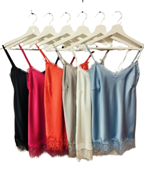 Lencera de tirante fino colores lisos | 39-5-006-43-1257 | Ropa y complementos para todas, tallas grandes, moda casual, elegante y cómoda.