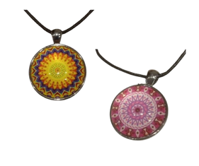 Collar Cristal Circulo con Mandala | 09-36O-004-2-590 | Ropa y complementos para todas, tallas grandes, moda casual, elegante y cómoda.