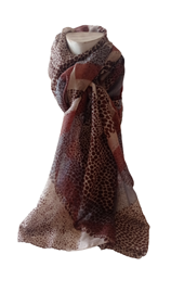 Pashmina Piel de Leopardo | 00-29-003-10-790 | Ropa y complementos para todas, tallas grandes, moda casual, elegante y cómoda.