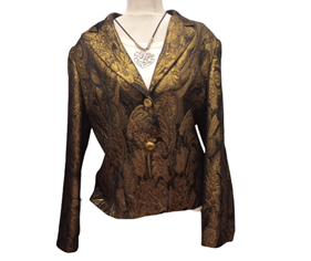 Chaqueta Americana mujer, tonos ocres"Oro" | 005092 | Ropa y complementos para todas, tallas grandes, moda casual, elegante y cómoda.