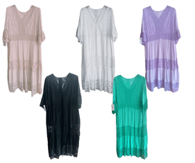 Vestido largo Ibiza | 11-1-003-7-3090 | Ropa y complementos para todas, tallas grandes, moda casual, elegante y cómoda.