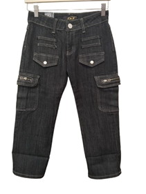 Pantalon Pirata con  bolsillos Pescadora | 30-8-001-00-1290 | Ropa y complementos para todas, tallas grandes, moda casual, elegante y cómoda.