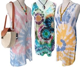 Vestido de punto de tirantes estampado "tie-dye" | 541173 | Ropa y complementos para todas, tallas grandes, moda casual, elegante y cómoda.