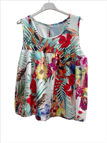 Blusa "Jardin colorido" | 002085 | Ropa y complementos para todas, tallas grandes, moda casual, elegante y cómoda.